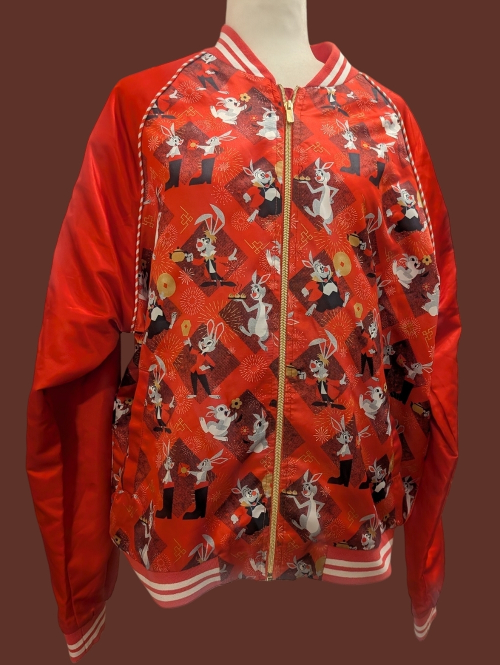 Disney 2023 Chinese Lunar Year Varsity Jacket The Year of the Rabbit Adult sz L